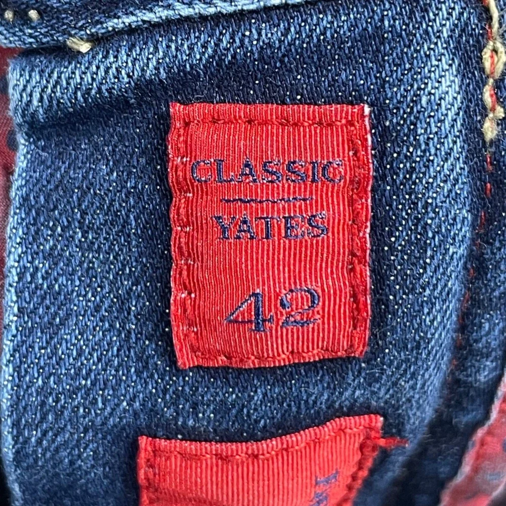 Robert Graham‎ Yates Jeans Mens 42 Blue Straight Leg Denim Premium Wash Luxury